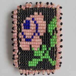 Indigenous Bead Work Vintage Pin